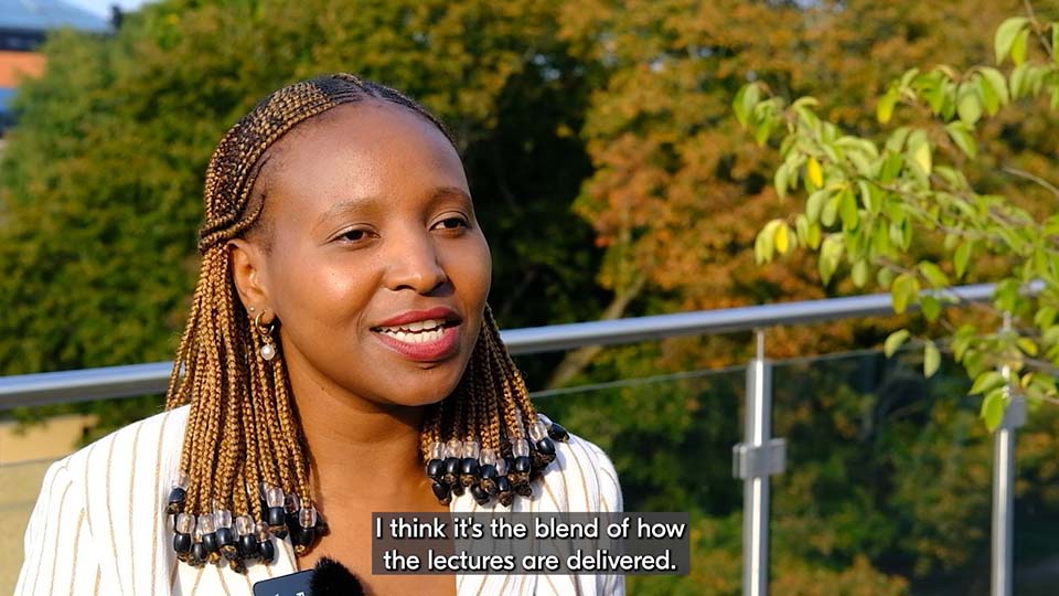 image of Zungaye Phiri being interviewed about trade academy